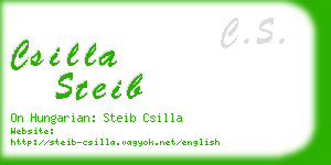 csilla steib business card